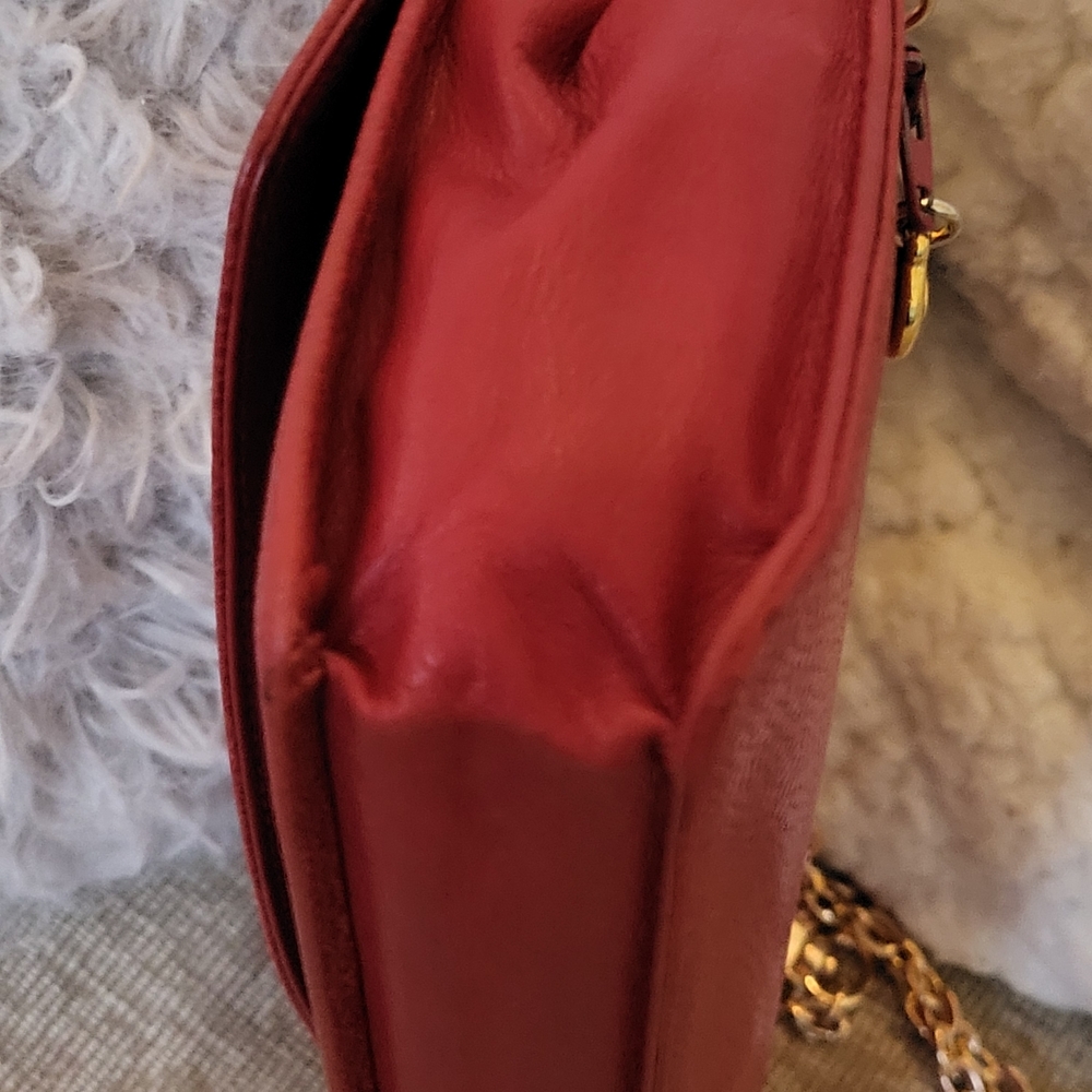 Chanel Red Caviar CC Timeless Shoulder Bag Bifold Wallet Grained Calfskin.. - Picture 7 of 16